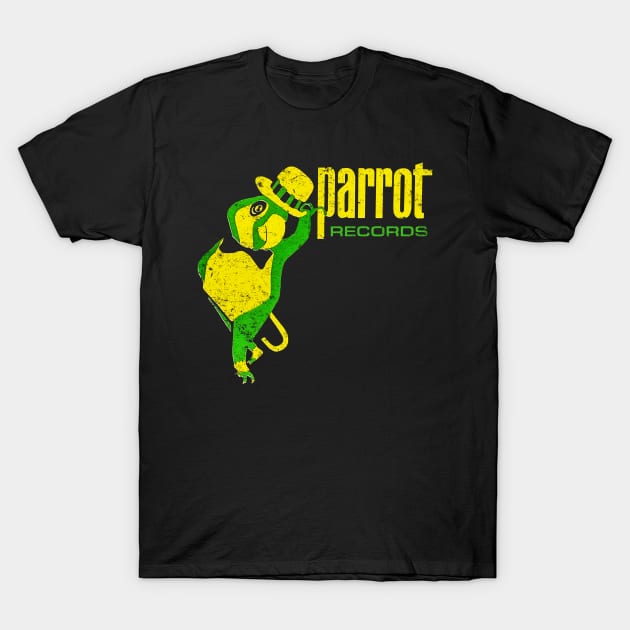 Parrot Records T-Shirt by MindsparkCreative